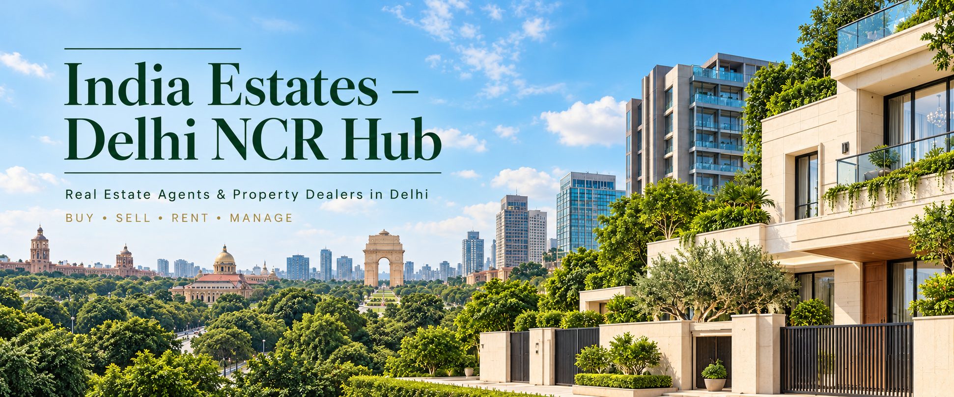 India Estates – Delhi NCR Hub: real estate agents and property dealers in Delhi. Buy, sell, rent and manage property.